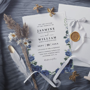 Invitation Jardin de pivoines romantique élégant mariage mode