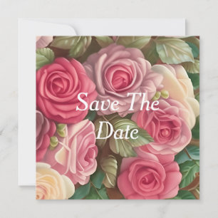 Invitation Jardin de roses victoriennes - Bouquet de mariage