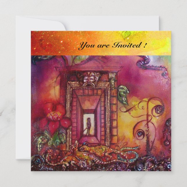 INVITATION JARDIN DES OMBRES PERDUES - NAKES ET IGUANAS (Devant)