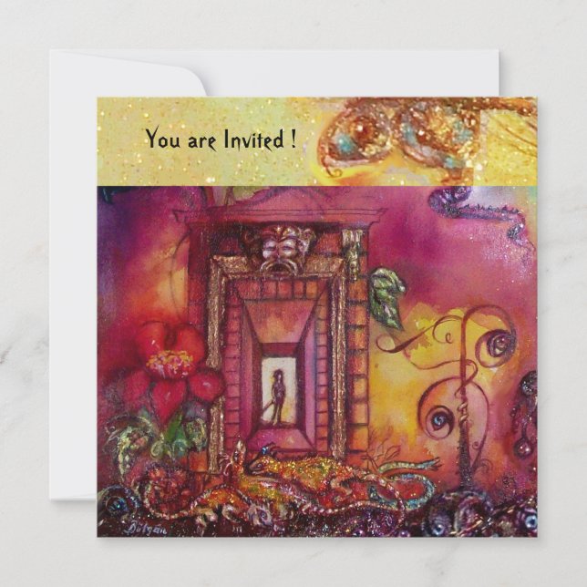 INVITATION JARDIN DES OMBRES PERDUES - NAKES ET IGUANAS (Devant)