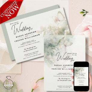 Invitation Jardin des papillons enchantés