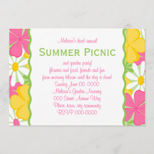 Invitation Jardin d'été