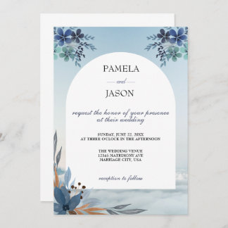 Invitation Jardin d'été Aquarelle mariage floral