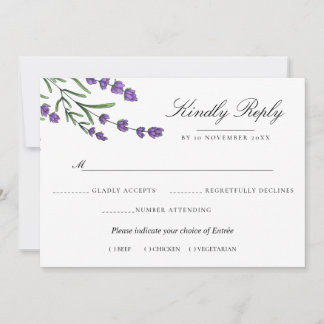 Invitation Jardin d'été Aquarelle Mariage floral