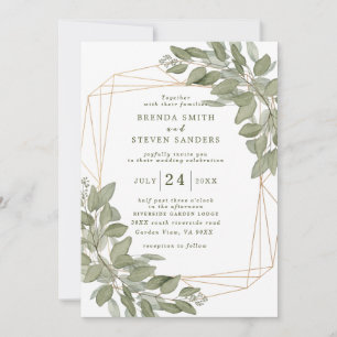 Invitation Jardin d'été Aquarelle Mariage floral