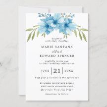 Jardin d'été Aquarelle Mariage floral