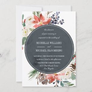 Invitation Jardin d'hiver   Mariage floral