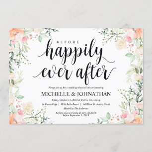 Invitation Jardin Élégance Mariage Répétition Dîner Invitatio
