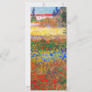 Invitation Jardin fleuri de Vincent Van Gogh