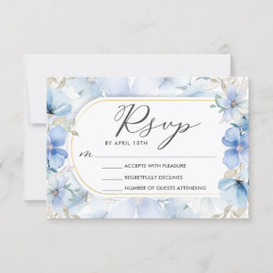 Invitation Jardin Floral Bleu Sweet sixteen 16 Anniversaire R