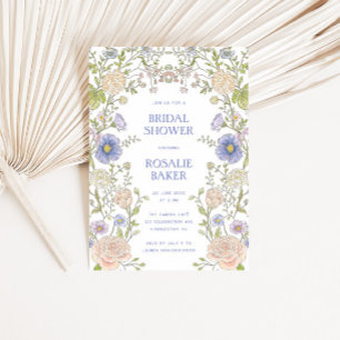 Invitation Jardin Floral de Printemps Shower de Mariée