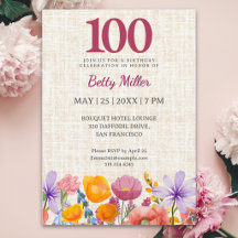 Jardin Floral pour les 100 ans - Élégant