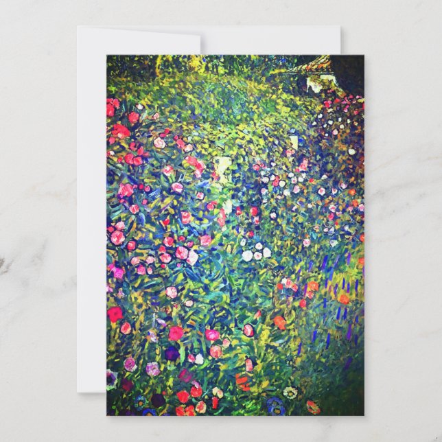 Invitation Jardin italien Gustav Klimt (Devant)