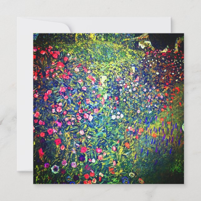 Invitation Jardin italien Gustav Klimt (Devant)