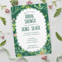 Jardin Jungle Aquarelle Mariage SUR MESURE