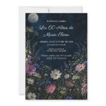 Jardin nocturne floral Anniversaire 60 Ans Femme