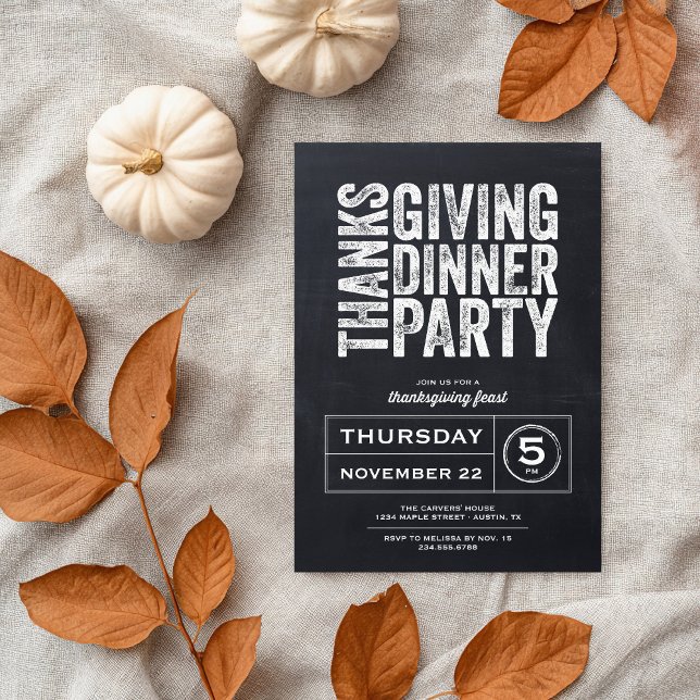 Invitation Jardin Russe Moderne Thanksgiving (Créateur téléchargé)
