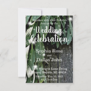 Invitation Jardin rustique grange bois et sauge   charme du p