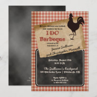 Jardin rustique Rooster I DO BBQ Engagement Party