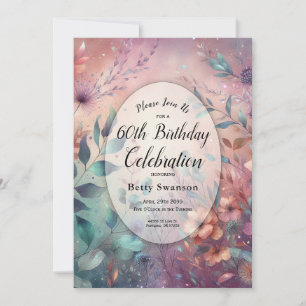 Invitation Jardin secret en soirée lueur année personnalisée