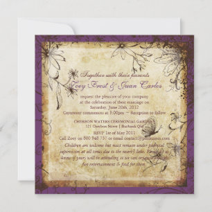 Invitation Jardin secret Vintage PixDezines, automne, DO-IT-Y
