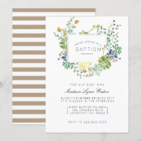 Jardin Succulent | Baptême d'aquarelle florale