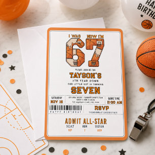 Invitation J'avais 6 ans, maintenant j'ai 7 ans – Basket 7e a