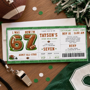 Invitation J'avais 6 ans, maintenant j'ai 7 ans – Football Am
