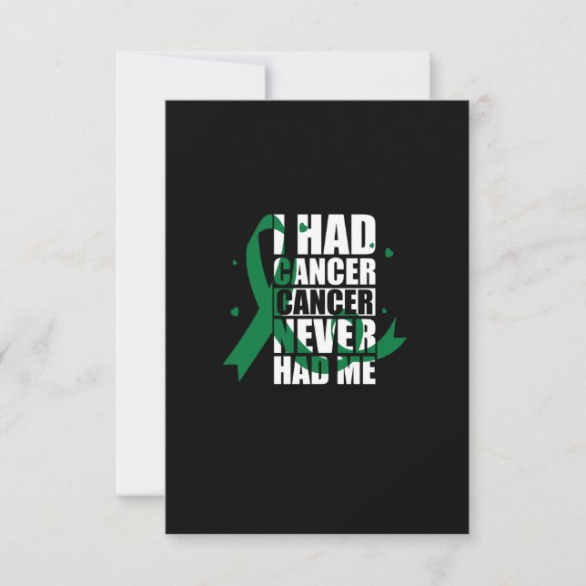 Invitation j'avais un cancer, un cancer ne m'avait jamais eu (Devant)