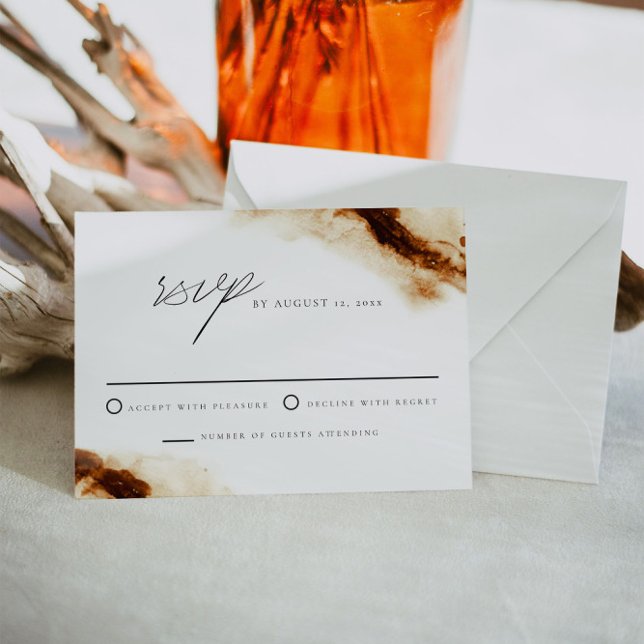 Invitation JAYLA Boho Terracotta Burnt Orange Wedding RSVP (Créateur téléchargé)