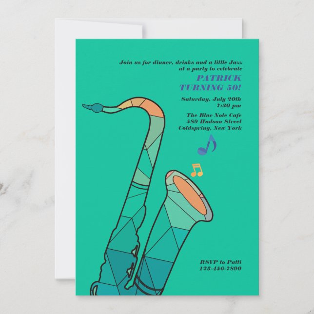 Invitation Jazz It Up (Devant)