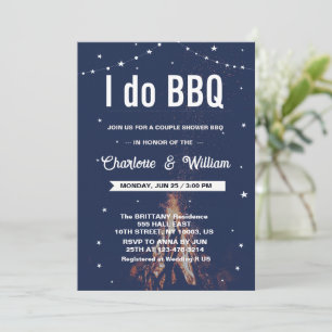Invitation Je fais BBQ Fiançailles Mariage Couple Fête des ma