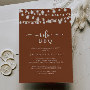 Invitation Je fais BBQ Terracotta Lights