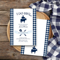 Je fais BBQ Vintage Marine Bleu En vichy Fête des