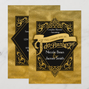 Invitation JE FAIS DU BARBECUE BBQ Faux carton d'invitation d