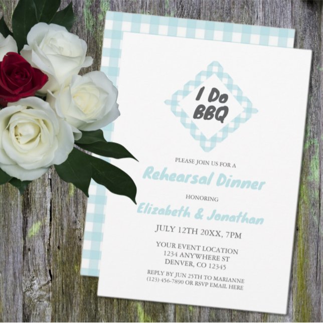 Invitation Je fais le dîner de répétition du barbecue (Créateur téléchargé)