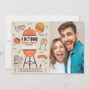 Invitation Je fais un BBQ Fête de fiançailles Couple Garden P