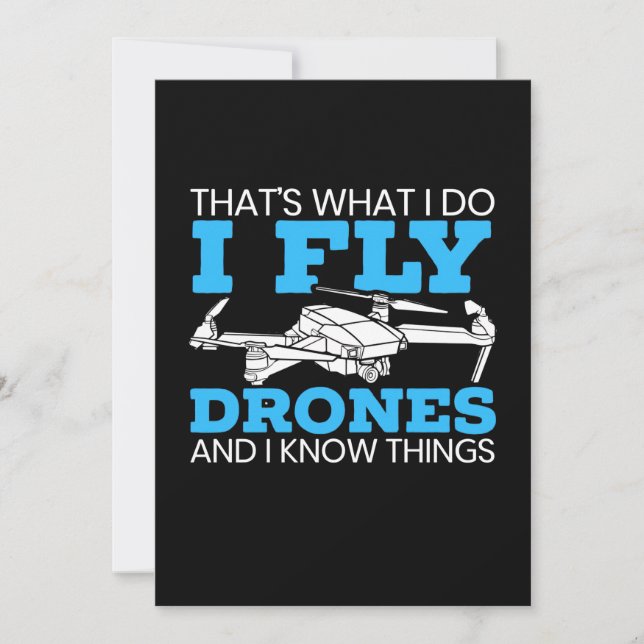 Invitation Je pilote des drones (Devant)