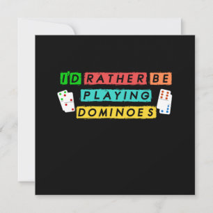 Invitation Je Plais Plutôt Jouer Dominoes Tiles Puzzler Cadea