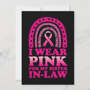 Invitation Je Porte Du Rose Pour Ma Soeur Cancer Du Sein De L