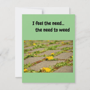 Invitation Je ressens le besoin... le besoin de Weed.