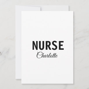 Invitation Je suis infirmière experte médical ajoutez votre n