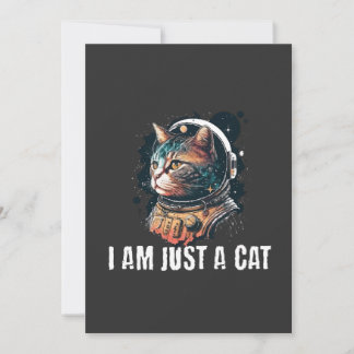 Invitation Je suis juste un chat