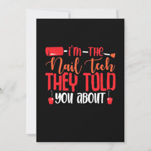 Invitation Je Suis La Technicienne De Manucure