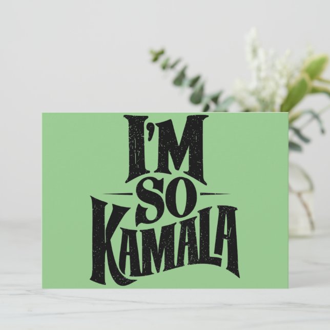 Invitation Je suis si Kamala Brat Green Meme (Debout devant)