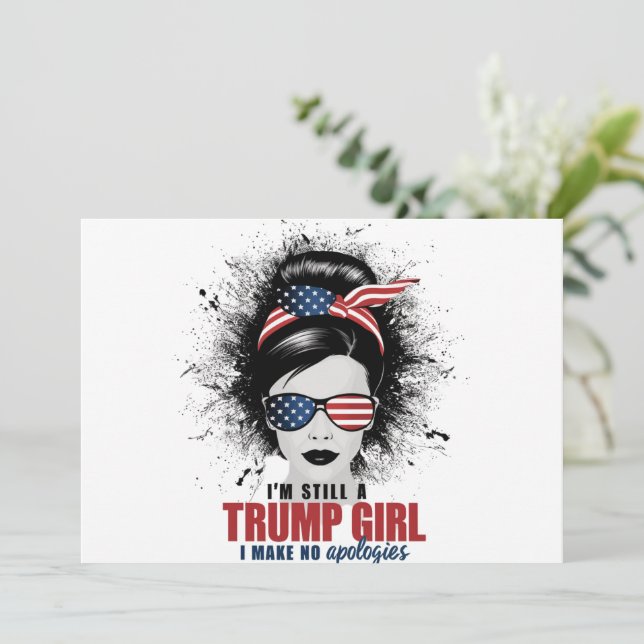 Invitation Je suis toujours une fille de Trump, je ne fais au (Debout devant)