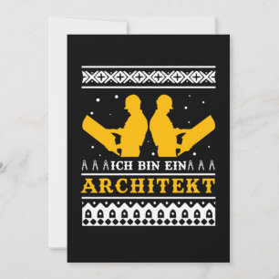 Invitation Je suis un architecte Ugly Christmas Sweater Venin