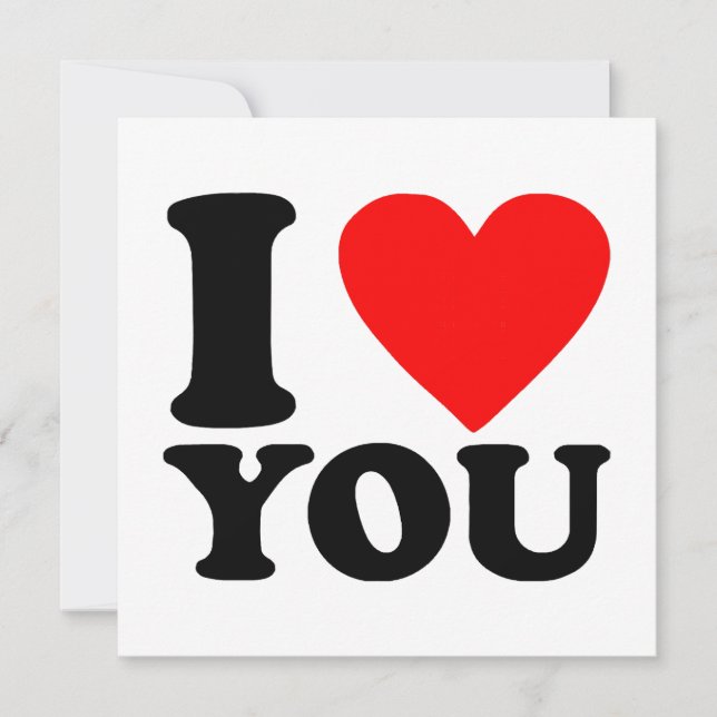 Invitation Je T'Aime (Devant)