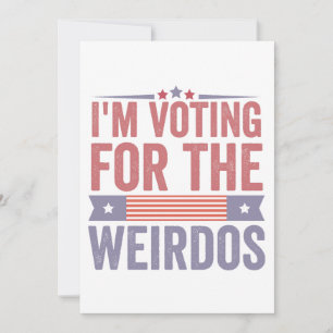 Invitation Je vote pour l'élection de Weirdos 2024