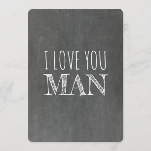 Invitation Je vous aime MAN Funny Groomsman Proposition